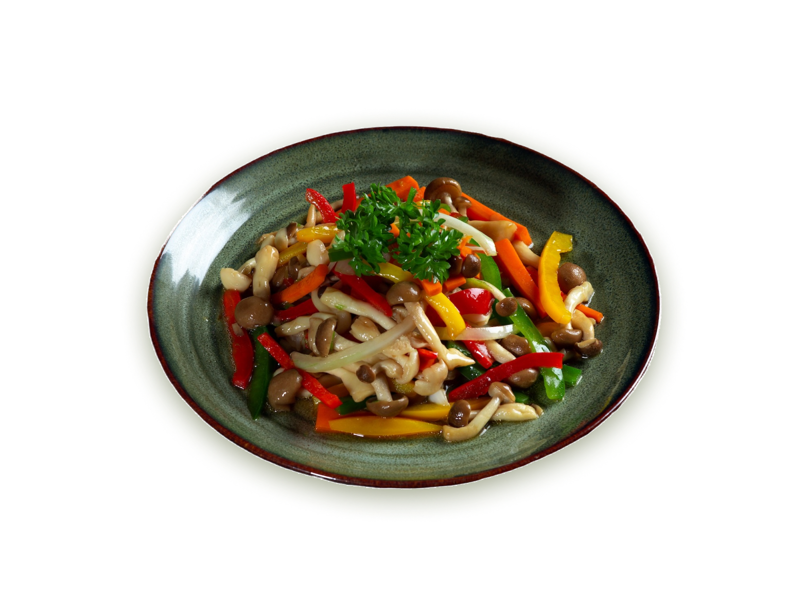 Nấm xào ngũ sắc